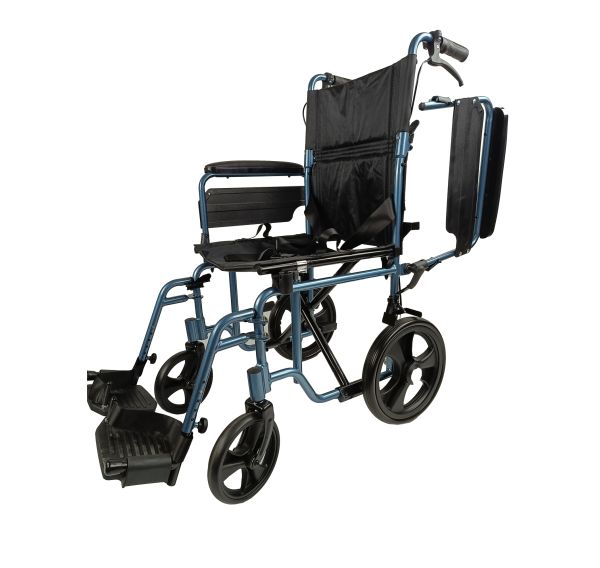 LAMS Transit Plus Wheelchair 18" - Teal Blue