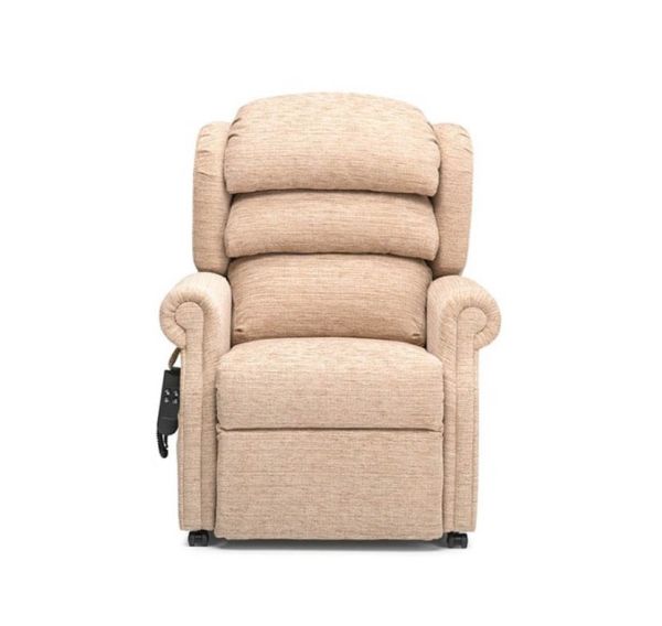 Aston rise and recline chair showing Jute fabric