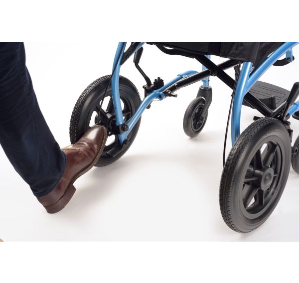 Foot brake on TGA wheelchair