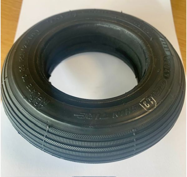 TGA Minimo - 7 x 1 3/4 Black Infilled Rib Tyre