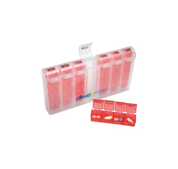 Spring Loaded 7 Day Pill Box