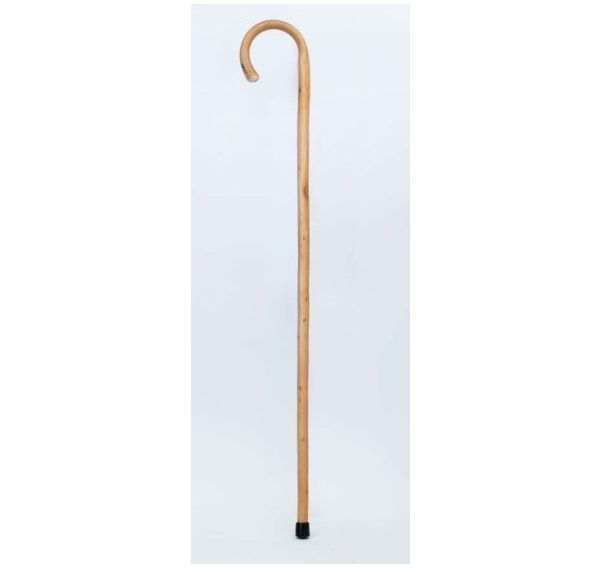 Wooden Walking Stick With Rubber Tip