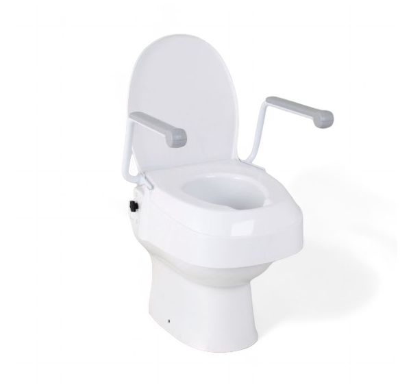 Raised Toilet Seat with Arms