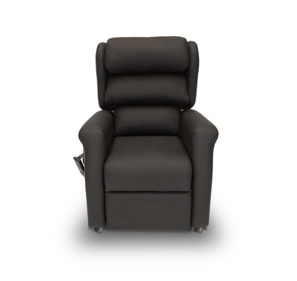 Healthcare Dual Motor TIS Rise and Recline Chair - Black/Steel