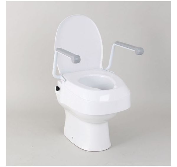 Raised Toilet Seat with Arms