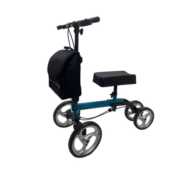 Knee walker foldable in blue