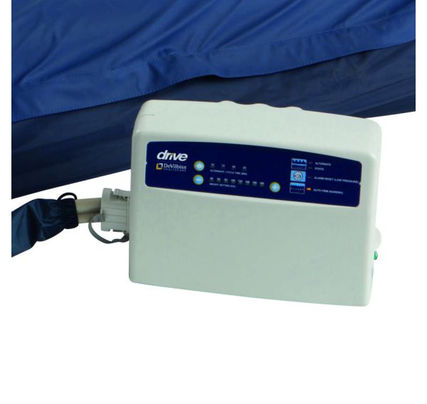 showing air pump for pressure care mattress