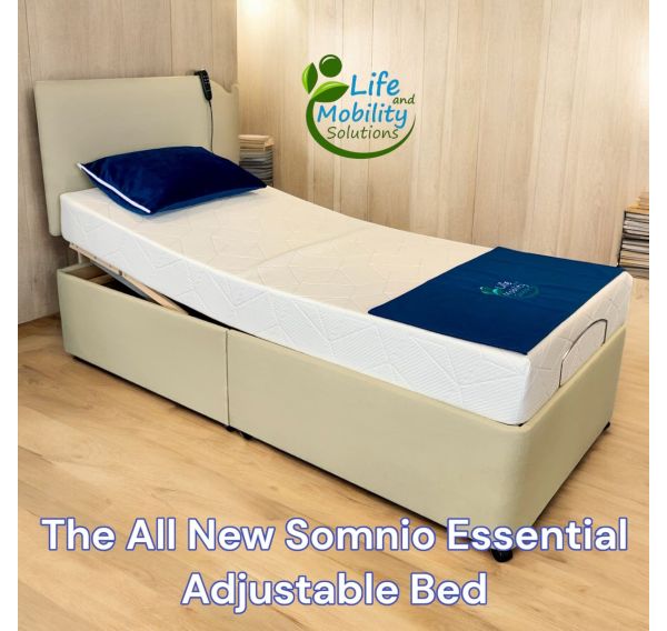 Somnio Essential 3' Adjustable Bed with Sierra Silk Fabric