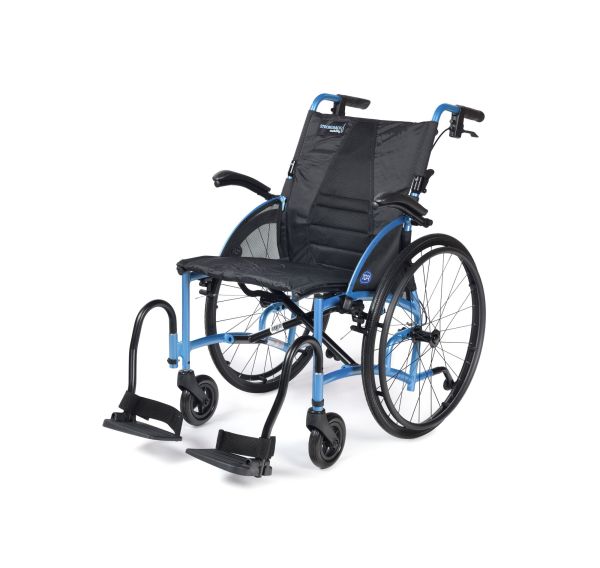 Flip up armrests on TGA wheelchair