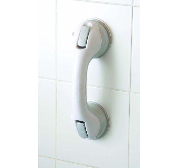 Grey Suction Cup Grab Bar