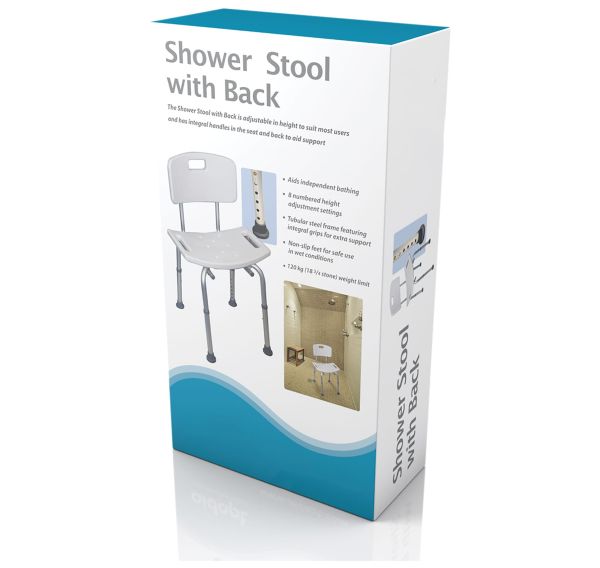 Shower Stool With Back