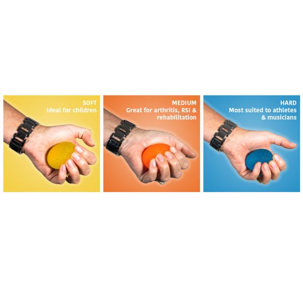 Hand Exercise / Stress Balls - Oval - 3 Pack