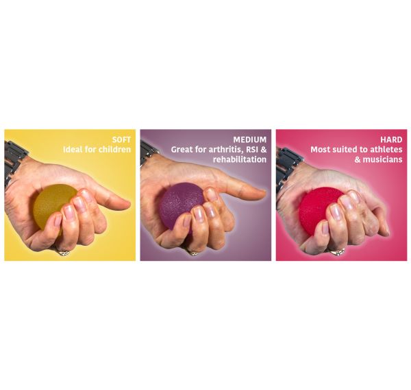 Hand Exercise / Stress Balls - Round - 3 Pack