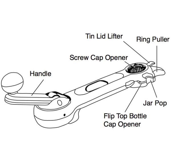 Multi Use Tin Opener