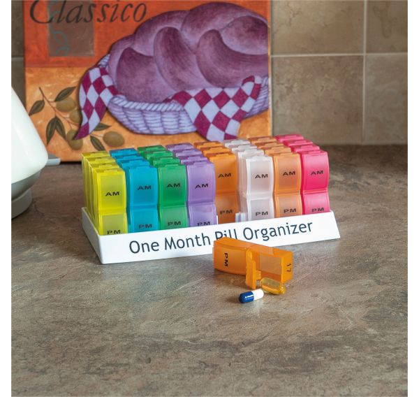 Colourful One Month Pill Organiser