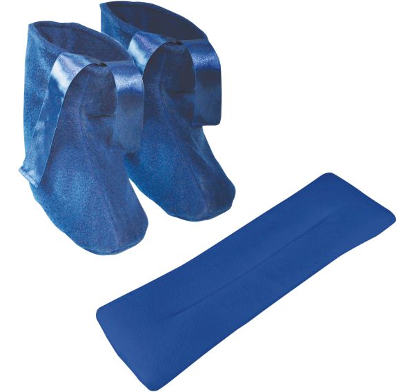 Microwavable Slippers And Neck Warmer Set