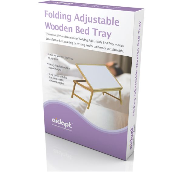 Folding Adjustable Wooden Bed-Tray