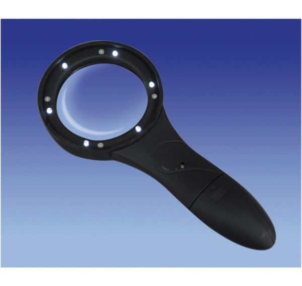 Deluxe Comfort Grip Magnifier With 6 Led Lights