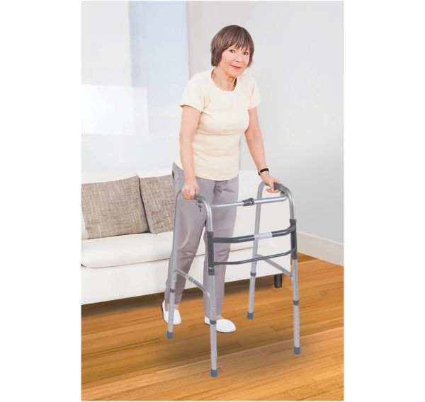 Folding walking frame