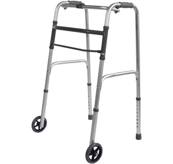 Folding walking frame