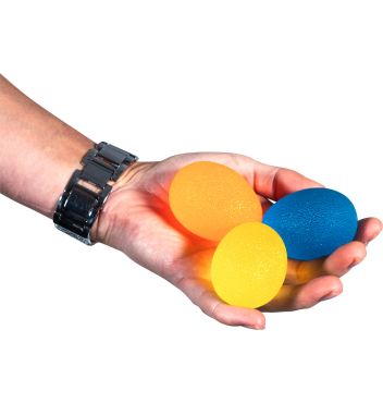 Hand Exercise / Stress Balls - Oval - 3 Pack