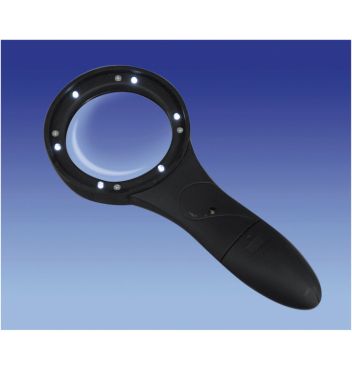 Deluxe Comfort Grip Magnifier With 6 Led Lights