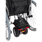 Click n Go powerpack on a wheelchair