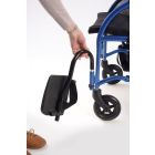 Removable footrests on TGA Strongback wheelchair