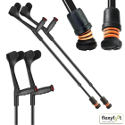 Flexyfoot Open Cuff Crutch with standard soft grip handle