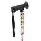 Petite Folding Walking Stick - Polka Dot