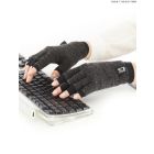 Gloves being used to type