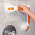 Dual Rotating Suction Cup 19.75" Grab Bar With Indicator