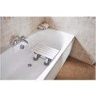 slatted bath seat in a bath