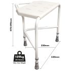 Pembury Height Adjustable Corner Shower Stool