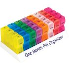 Colourful One Month Pill Organiser