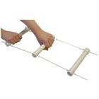 Hands Gripping Bed Rope Ladder