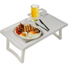 Folding Bed Tray with Accessory Holders