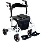 Duo rollator wheelchair in white finish