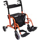 orange paintwork on hybrid rollator