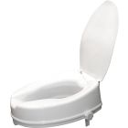 4 INCH RAISED TOILET SEAT WITH LID