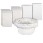 Picture showing commode liners and pads