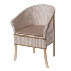 Luxury Basketweave Commode Chair