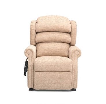 Aston rise and recline chair showing Jute fabric