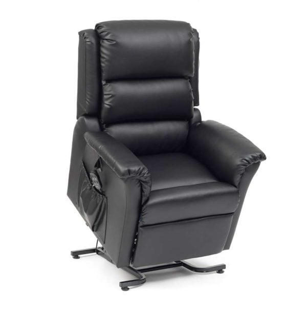 Rembrandt PVC Chair in black showing rise feature