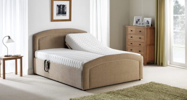 Cumulus adjustable bed with head raised