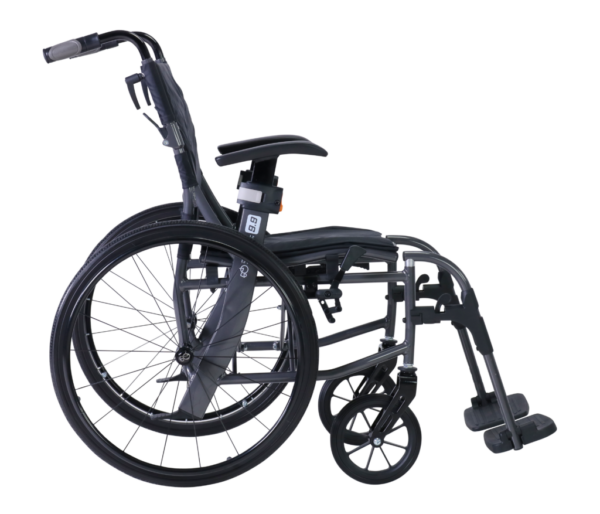 Side view Excel 9.9 self propelwheelchair