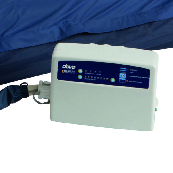 showing air pump for pressure care mattress
