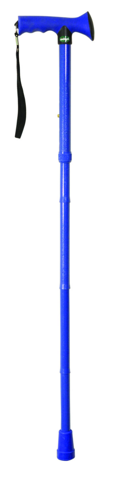rubber handle foldable walking stick