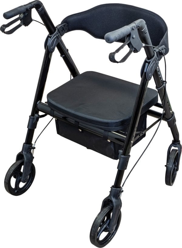 Deluxe Bariatric Rollator rear side view
