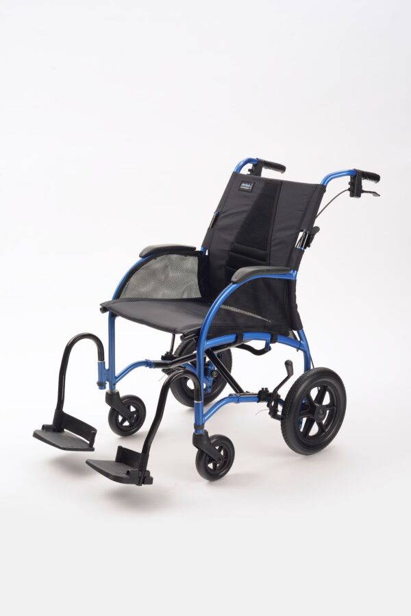 TGA Strongback Transit wheelchair front view